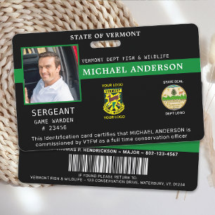 Badge Logo de la Carte d'Identification Professionnelle 