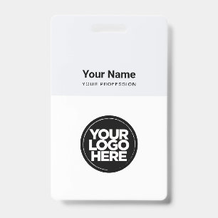 Badge Logo de l'employé personnalisé d'entreprise modern