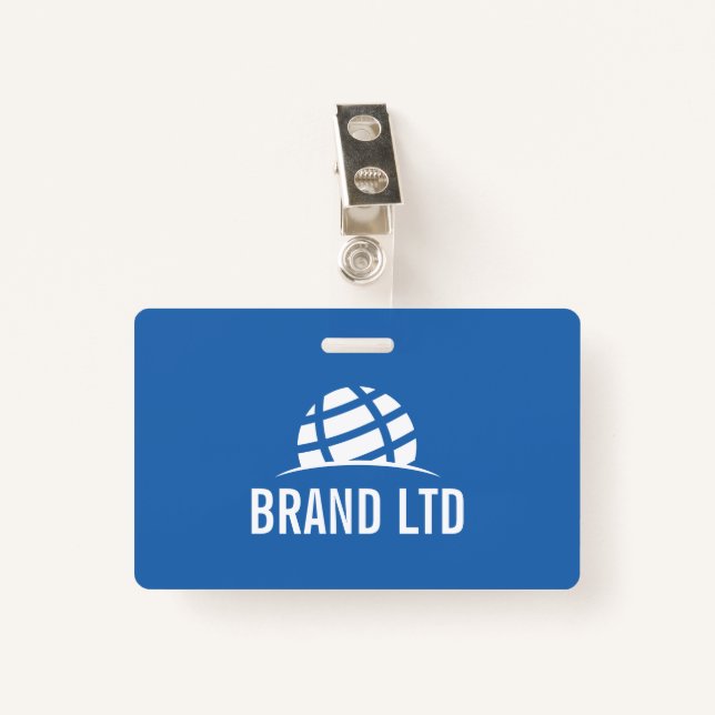 Badge Logo de l'entreprise (Devant avec clip)