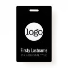 Logo de l'entreprise avec code barre de prénoms et