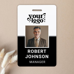 Badge Logo de l'entreprise de photo d'employé personnali