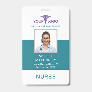 Badge Logo de l'entreprise médicale Carte d'identité des