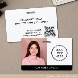 Badge Logo de l'entreprise moderne - Carte d'identité du