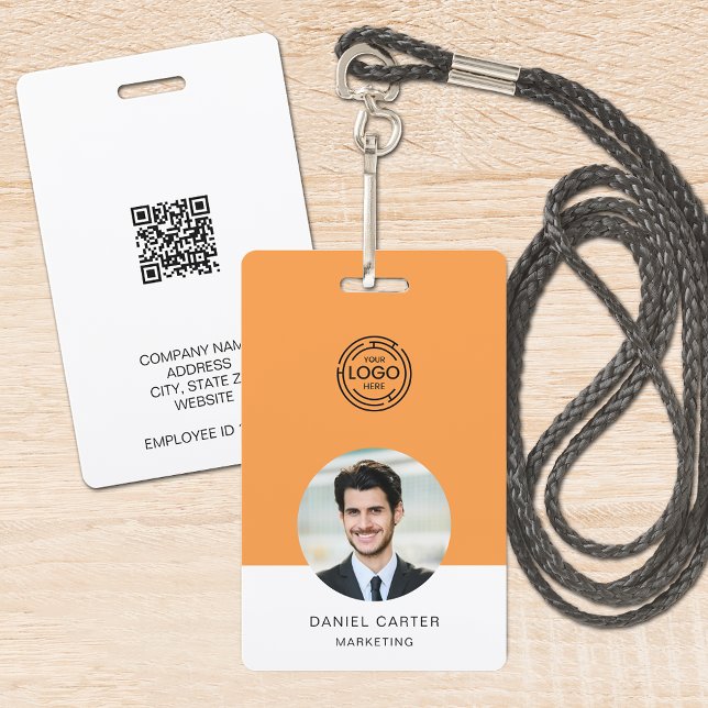 Badge Logo de l'entreprise Photo ID Société (Créateur téléchargé)