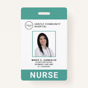 Badge Logo de l'hôpital Turquoise Médicale Green