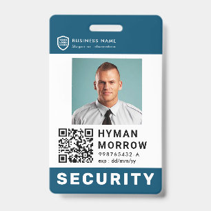 Badge Logo de l'identifiant d'entreprise QR Employé du