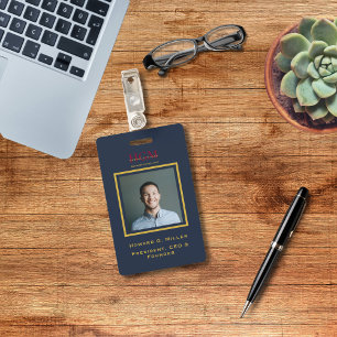 Badge Logo de monogramme d'entreprise Moderne Photo en o