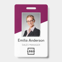 Logo de société personnalisé Photo d'employé Berry