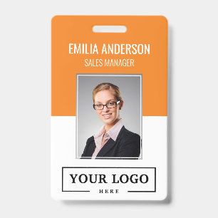 Badge Logo d'entreprise personnalisé Photo de base de l'