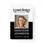Logo d'entreprise personnalisé - Photo d'employé -