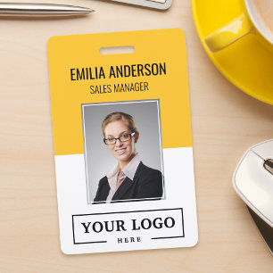 Badge Logo d'entreprise personnalisé Photo d'employé de