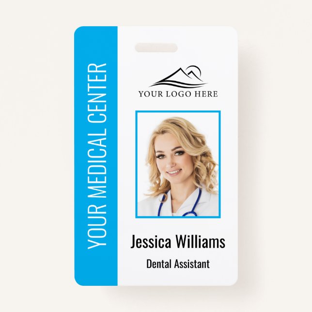 Badge Logo du bureau des dentistes - ID photo de l'emplo (Devant)