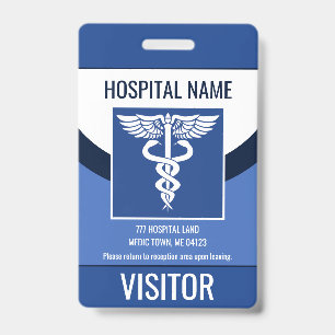 Badge Logo du visiteur Médicale personnalisé - ID phot