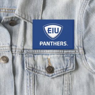 Badge Logo Eastern Illinois Panthers Shield & Wordmark