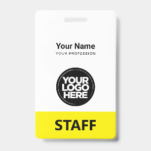 Badge Logo employé Étiquette de personnel identique à l'