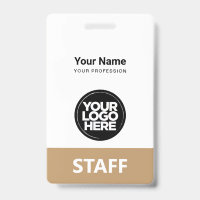 Logo employé Étiquette de personnel identique à l'