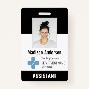 Badge Logo et ID photo de l'employé de l'hôpital perso