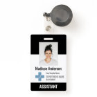Logo et ID photo de l'employé de l'hôpital personn