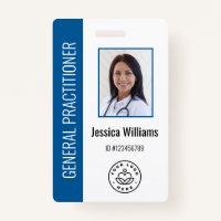 Logo et ID photo de l'employé Médicale personnalis