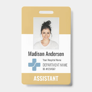 Badge Logo et ID photo des employés de l'hôpital