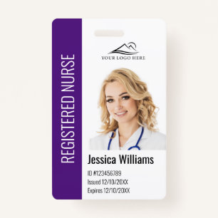 Badge Logo et ID photo des employés de l'hôpital