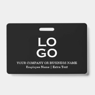 Badge Logo et titre personnalisés d'entreprise ou de soc