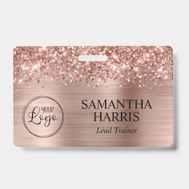 Badge Logo Gold Foil Rose (Front)