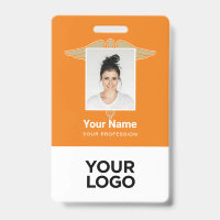 Logo Moderne Employé Médecin Infirmière Photo Nom