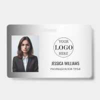 Logo personnalisé Arrière - plan gris flou