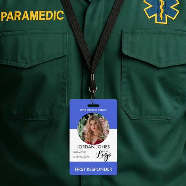Badge logo personnalisé personnel commercial Photo Secur (Créateur téléchargé)