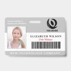 Logo personnalisé Photo d'employé Sécurité de l'e