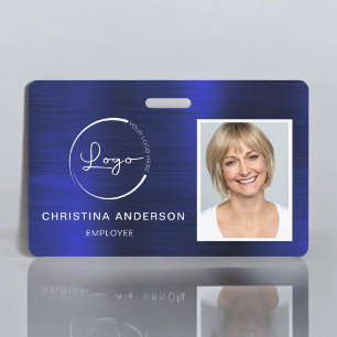 Badge Logo personnalisé pour le nom de l'employé Photo d