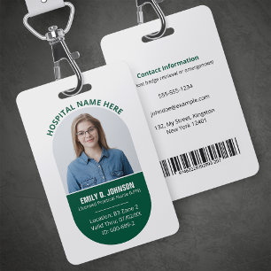 Badge Logo photo de l'infirmière pratique autorisée sur