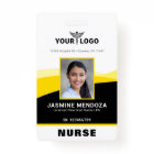 Logo photo Modèle noir jaune Nom de l'entreprise