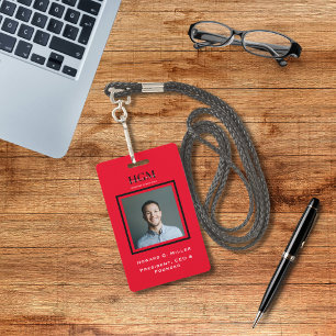Badge Logo photo monogramme noir moderne pour les entrep
