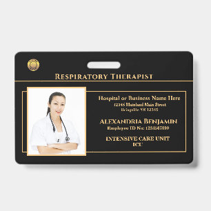Badge Logo Photo Nom de l'employé Hôpital Personnaliser 