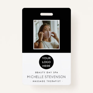 Badge Logo photo Spa Salon Employé personnalisé