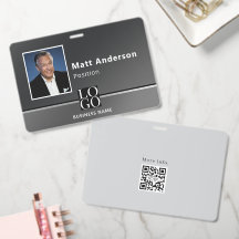 Logo Qrcode photo d'entreprise chic moderne Marron