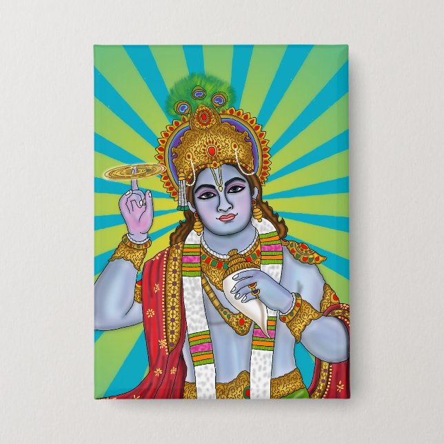 Badge Lord Krishna  (Recto)