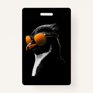Badge Lunettes de soleil pingouin