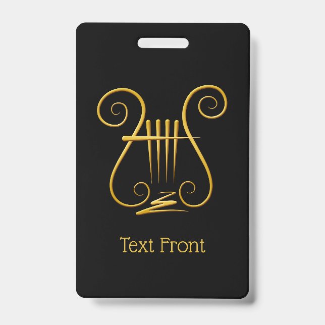 Badge Lyre d'Or (Avant)