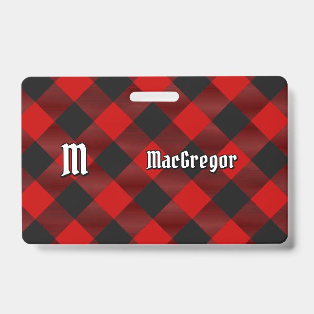 Badge MacGregor Rob Roy Tartan (Avant)