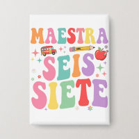 Maestra Six Seven Retro Professeur Mignon Espagnol