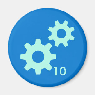 Badge Magnet - Gears 10