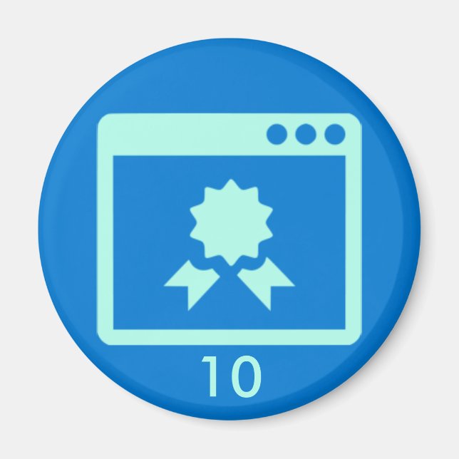 Badge Magnet - Quality 10 (Front)
