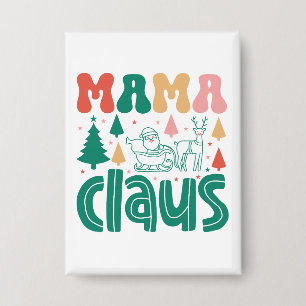 Badge Mama Claus Christmas Design-60097