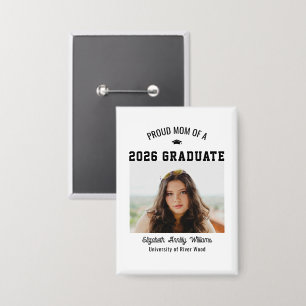 Badge Maman fière Diplômé(e) de l'année senior Photo per