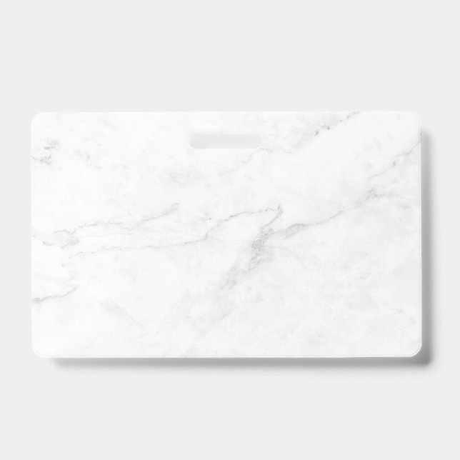 Badge Marbre Blanc (Avant)