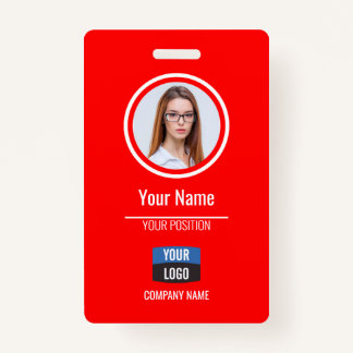 Badge Marine - Carte d'identité photo de l'employé Insig