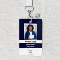 Marine | Photo de l'employé Logo ou code QR Sécuri